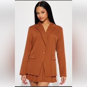 Fashion Nova Pleated Skirt Set